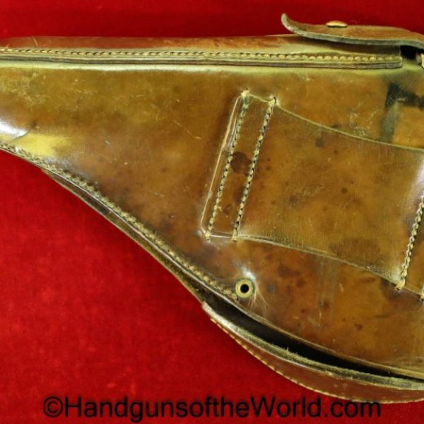 FN, Browning, 1922, Dutch, Holster, Brown, Leather, Brass Fittings, Brass, Pre-War, Pre War, Original, Collectible, Holland, Netherlands, The Netherlands