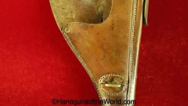 FN, Browning, 1922, Dutch, Holster, Brown, Leather, Brass Fittings, Brass, Pre-War, Pre War, Original, Collectible, Holland, Netherlands, The Netherlands