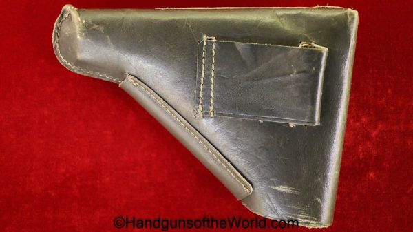 Beretta, 1934, 1935, Holster, WWII, Era, WW2, Original, Collectible, Green, leather, breakaway, pattern, Break away, Italy, Italian, Vintage, Real, Old