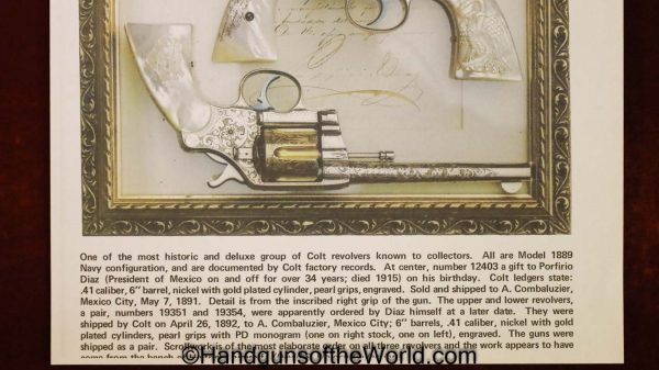Colt Model 1889 Navy Revolver, .41 caliber with Porfirio Diaz Entourage Provenance - Image 52