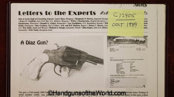 Colt Model 1889 Navy Revolver, .41 caliber with Porfirio Diaz Entourage Provenance - Image 54
