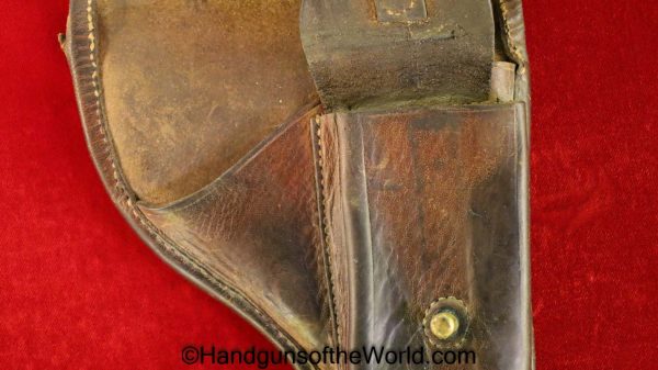 CZ-24, Holster, Brown, leather, Original, Collectible, Czechoslovakia, Czech, CZ, 24, CZ24, CZ 24, Handgun, Pistol, Hand gun, WWII, WW2, Era, German, Germany