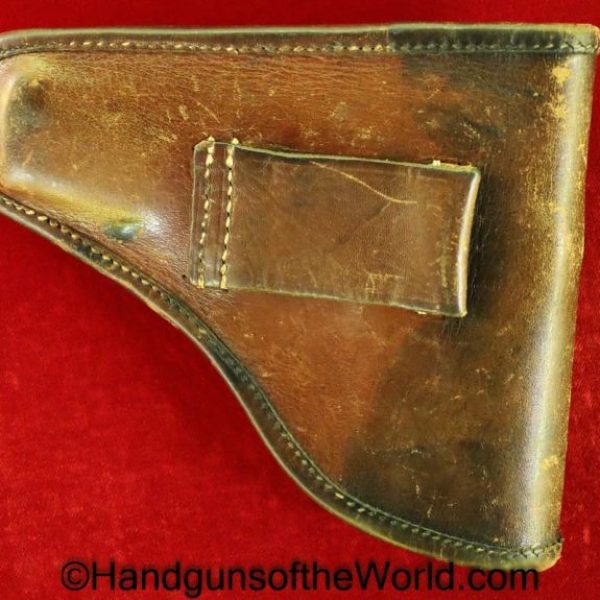 CZ-24, Holster, Unmarked, brown, leather, Original, Collectible, Czech, CZ, Czechoslovakia, 24, CZ24, CZ 24, Handgun, Hand gun, Pistol, WWII, WW2