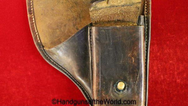 CZ-24, Holster, Unmarked, brown, leather, Original, Collectible, Czech, CZ, Czechoslovakia, 24, CZ24, CZ 24, Handgun, Hand gun, Pistol, WWII, WW2