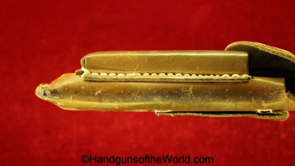 CZ-27, Holster, German, WWII, Era, Brown, leather, OUB, Germany, WW2, Original, Collectible, Handgun, Pistol, CZ, 27, CZ27, CZ 27, Hand gun, Czech
