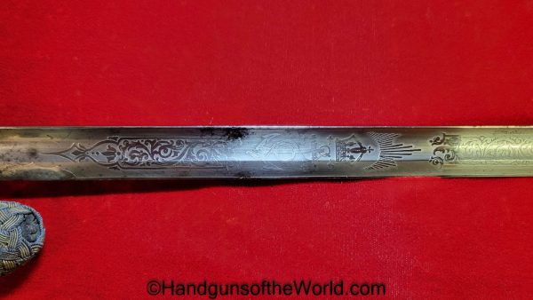British Naval Officers Sword-HW Wyld, Captain of the HMS Pincher - Image 16