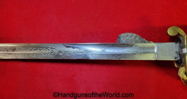 British Naval Officers Sword-HW Wyld, Captain of the HMS Pincher - Image 23