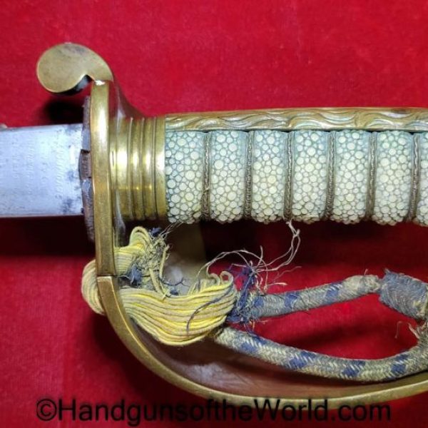 British, Naval Officers, Sword, HW Wyld, Captain of the HMS Pincher, J.Gieve & Sons, Original, Collectible, with Provenance, HMS Pincher, Wyld, Pincher