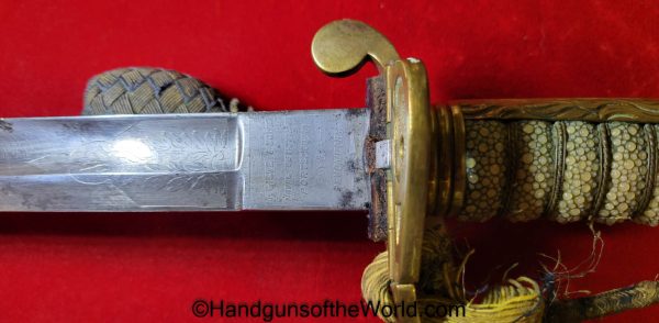 British Naval Officers Sword-HW Wyld, Captain of the HMS Pincher - Image 25