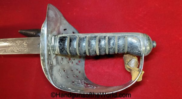 Wilkinson, Regulation Infantry, Sword, Royal Irish Fusiliers, Provenance, Clarence John Elkan, British, Britain, Original, Collectible, Historic, Elkan