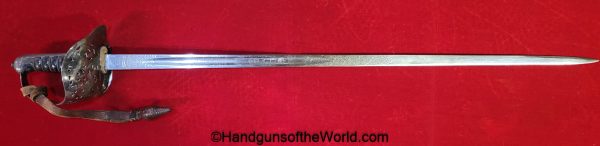 Wilkinson, Regulation Infantry, Sword, Royal Irish Fusiliers, Provenance, Clarence John Elkan, British, Britain, Original, Collectible, Historic, Elkan