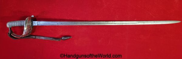 Dragoon Guard, Sword, with Provenance, Brigadier General, Thomas, Ward, Original, British, Britain, UK, United Kingdom, England, English, Collectible