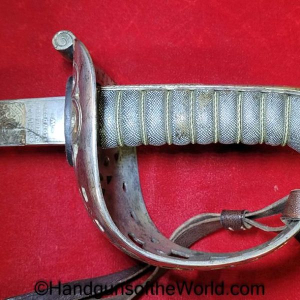 Dragoon Guard, Sword, with Provenance, Brigadier General, Thomas, Ward, Original, British, Britain, UK, United Kingdom, England, English, Collectible