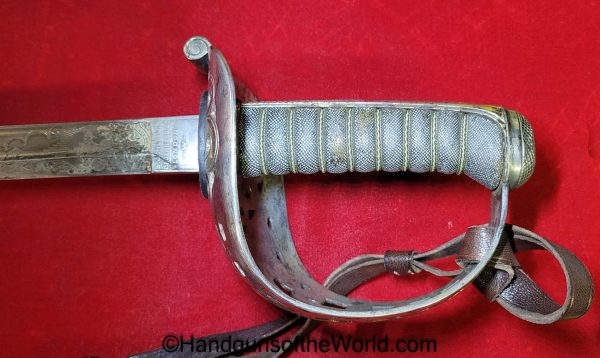 Dragoon Guard, Sword, with Provenance, Brigadier General, Thomas, Ward, Original, British, Britain, UK, United Kingdom, England, English, Collectible