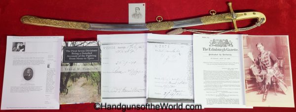 British, 1831, Model General Officers, Mameluke, with Provenance, Lord Ernest William Hamilton, Original, Collectible, Lord, Hamilton, English, General