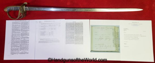 Wilkinson, Regulation Rifle, Sword, FG, Doyle, Provenance, Original, British, Britain, UK, United Kingdom, England, English, Collectible, F.G.
