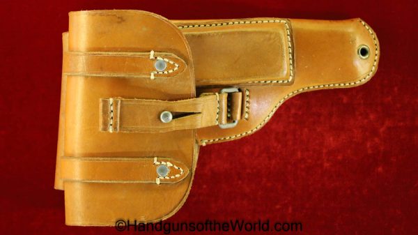 Femaru, P.Mod 37, Holster, Luftwaffe, WWII, WW2, leather, Theuermann, dropping pattern, JSD, 1942, Eagle 2, E/2, Original, Collectible, German, Germany