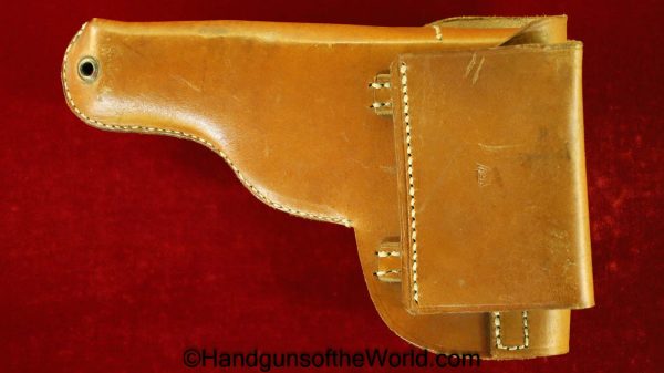 Femaru, P.Mod 37, Holster, Luftwaffe, WWII, WW2, leather, Theuermann, dropping pattern, JSD, 1942, Eagle 2, E/2, Original, Collectible, German, Germany