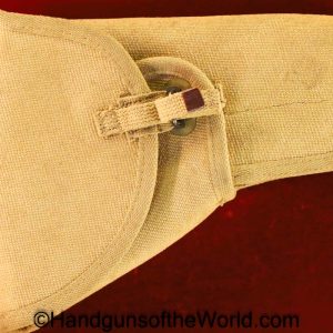 Inglis, MKI*, High Power, Holster, Tan, canvas, Z.L.&T. Ltd, 1945, Original, Collectible, BHP, Hi Power, Hi-Power, Canada, Canadian, Handgun, Pistol