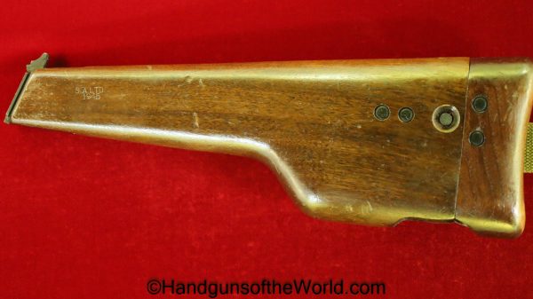 Inglis, MKI*, High Power, Shoulder Stock, Stock, Holster, Wood, Wooden, Original, Collectible, Canada, Canadian, BHP, Hi Power, Hi-Power, 1945