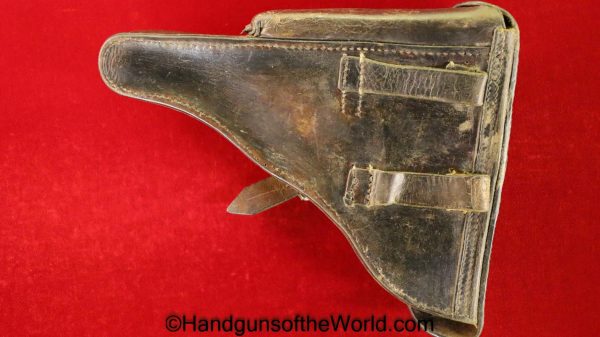 Luger, P.08, Holster, Dated, 1912, black, hard shell, AWM16-12, 1912, AWM16, Original, Collectible, German, Germany, WWI, WW1, P08, P 08, P-08, Hardshell