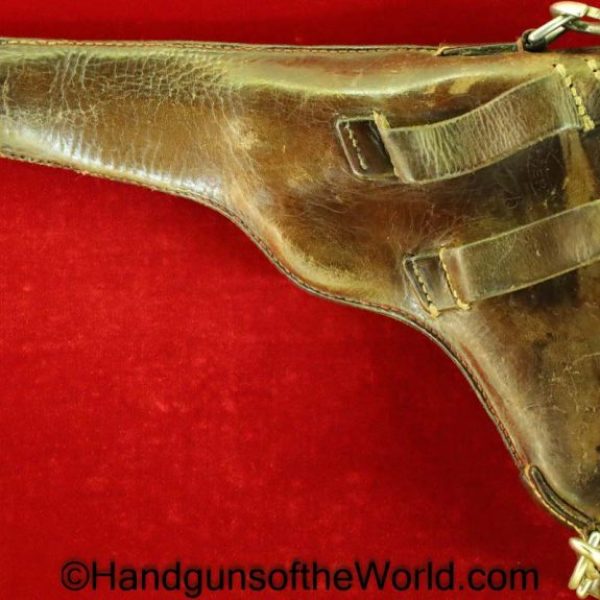 Luger, Swiss, 1900, Holster, Brown, leather, Original, Collectible, 1905, Dated, Switzerland, Handgun, Pistol, Hand gun, Maker Marked