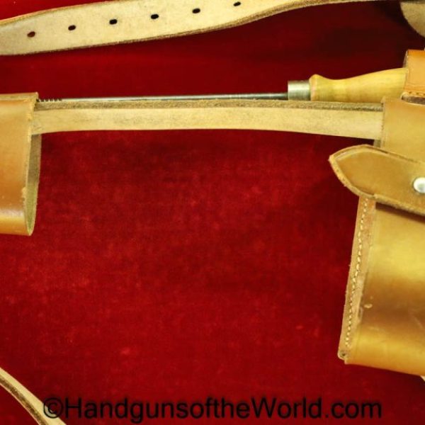 Mauser, C96, 1896, 1930, Commercial, Broomhandle, Stock Harness, Harness, Stock, Original, Collectible, German, Germany, Handgun, Pistol, brown, leather