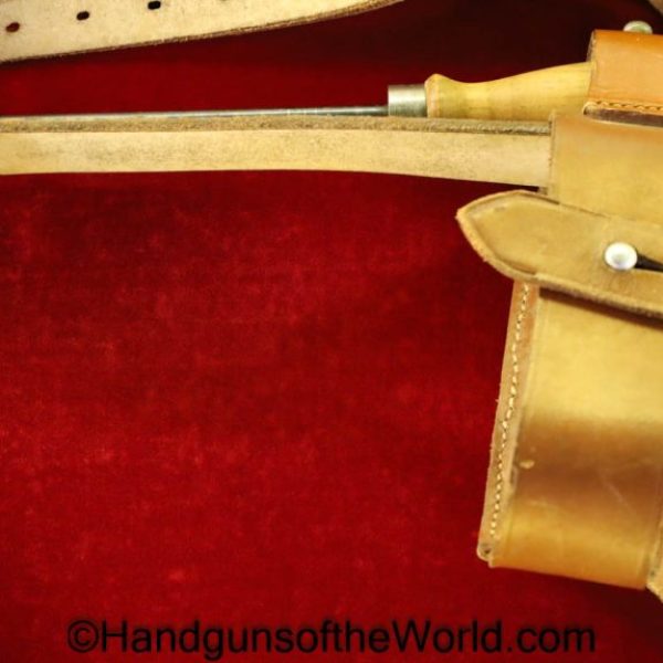 Mauser, C96, 1896, 1930, Commercial, Broomhandle, Stock Harness, Harness, Stock, Original, Collectible, German, Germany, Handgun, Pistol, brown, leather