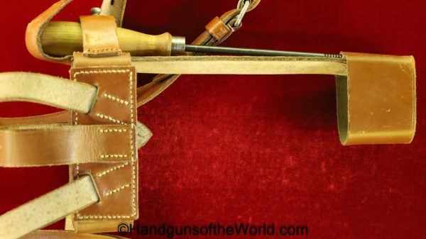 Mauser, C96, 1896, 1930, Commercial, Broomhandle, Stock Harness, Harness, Stock, Original, Collectible, German, Germany, Handgun, Pistol, brown, leather