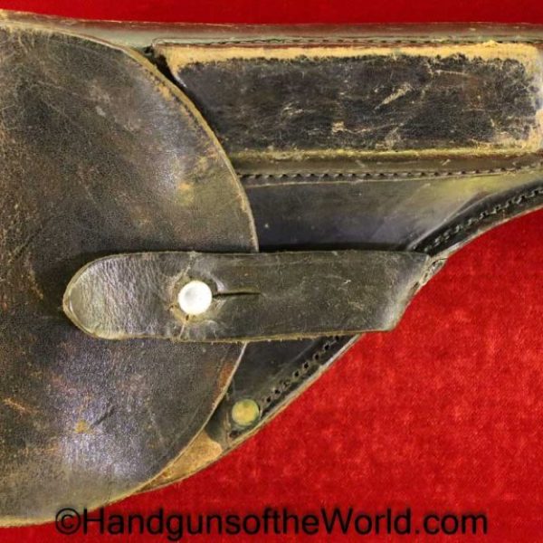 MAB, Model D, Holster, German, WWII, D, Black, leather, Germany, WW2, WaAD20, WaA D20, Original, Collectible, Handgun, Pistol, Hand gun, French, France