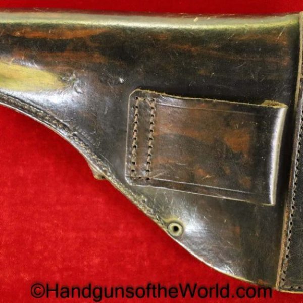 MAB, Model D, Holster, German, WWII, D, Black, leather, Germany, WW2, WaAD20, WaA D20, Original, Collectible, Handgun, Pistol, Hand gun, French, France