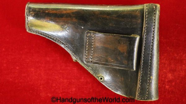 MAB, Model D, Holster, German, WWII, D, Black, leather, Germany, WW2, WaAD20, WaA D20, Original, Collectible, Handgun, Pistol, Hand gun, French, France