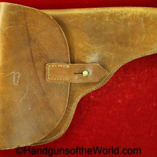 Norwegian, Kongsberg, Colten, Colt, 1914, Holster, Unmarked, brown, leather, Original, Collectible, Norway, 1912, Handgun, Pistol, Model, Hand gun