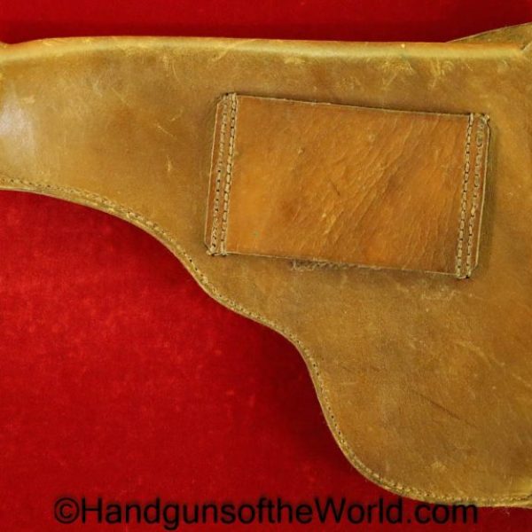 Norwegian, Kongsberg, Colten, Colt, 1914, Holster, Unmarked, brown, leather, Original, Collectible, Norway, 1912, Handgun, Pistol, Model, Hand gun