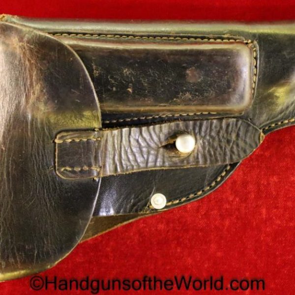 Sauer, 38, 38H, Holster, Police, 1942, Black, leather, general purpose, pattern, Schaumbach & Co-Berlin, Original, Collectible, German, Germany, WWII, WW2