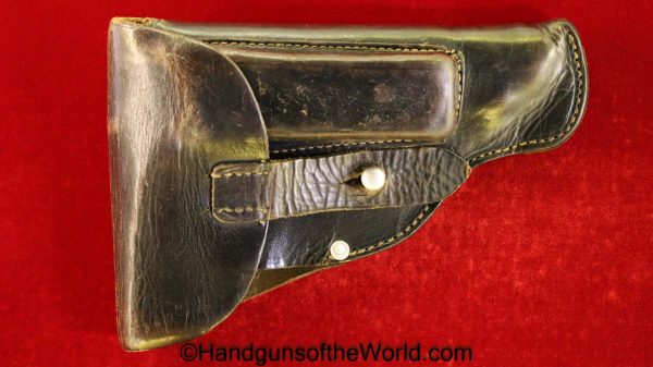 Sauer, 38, 38H, Holster, Police, 1942, Black, leather, general purpose, pattern, Schaumbach & Co-Berlin, Original, Collectible, German, Germany, WWII, WW2