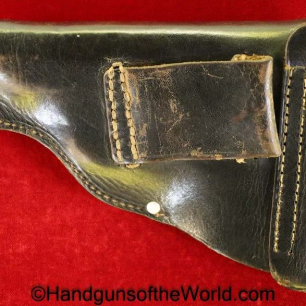 Sauer, 38, 38H, Holster, Police, 1942, Black, leather, general purpose, pattern, Schaumbach & Co-Berlin, Original, Collectible, German, Germany, WWII, WW2