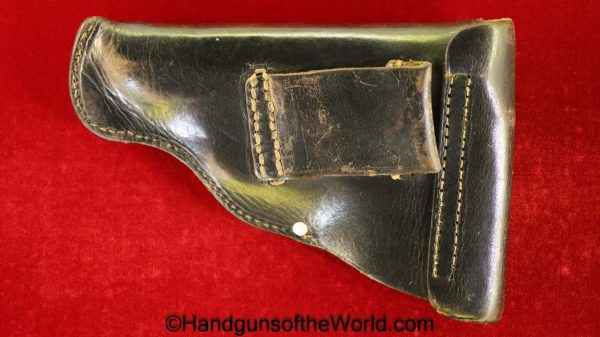 Sauer, 38, 38H, Holster, Police, 1942, Black, leather, general purpose, pattern, Schaumbach & Co-Berlin, Original, Collectible, German, Germany, WWII, WW2