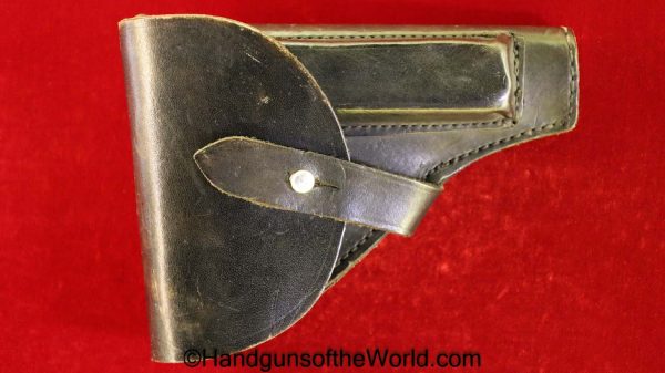 Unique, Kreigsmodell, Model 17, Holster, German, WWII, Germany, WW2, Original, Collectible, Model, 17, Handgun, Pistol, Black, Leather, WaAD20, WaA D20