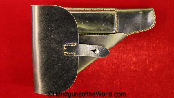 Walther, P-38, Holster, WWII, Era, Black, Leather, breakaway, German, Police, WW2, Germany, Original, Collectible, P38, P.38, P 38. Break away