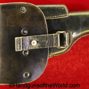 Walther, PP, Holster, SS, Theuermann, Dropping Pattern, black, leather, Original, Collectible, German, Germany, Akah, WWII, WW2, Dropping, Drop, Handgun