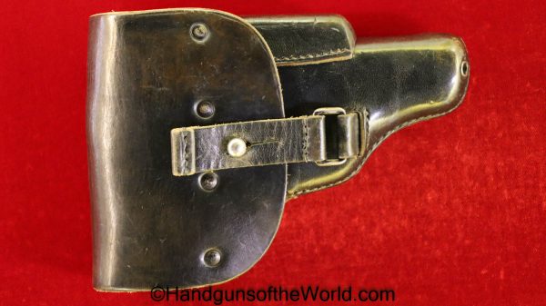 Walther, PP, Holster, SS, Theuermann, Dropping Pattern, black, leather, Original, Collectible, German, Germany, Akah, WWII, WW2, Dropping, Drop, Handgun