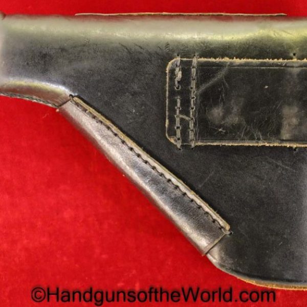 Walther, PP, Holster, German, WWII, WW2, Germany, Original, Collectible, Black, leather, breakaway, HSU 44, hsu, 44, 1944, Handgun, Pistol, Break away