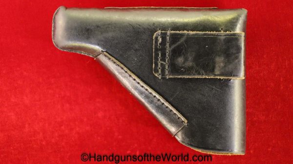 Walther, PP, Holster, German, WWII, WW2, Germany, Original, Collectible, Black, leather, breakaway, HSU 44, hsu, 44, 1944, Handgun, Pistol, Break away