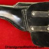 Walther, P-38, Holster, West German, Police, Black, Leather, Theuermann, dropping pattern, Original, Collectible, P38, P.38, P 38, P-1, Handgun, Pistol
