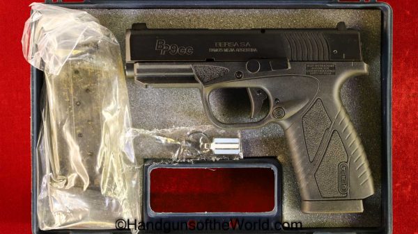 Bersa, BP9cc, 9mm, Handgun, Pistol, Cased, with Case, Argentine, Argentina, Hand gun, BP9, 9, Modern