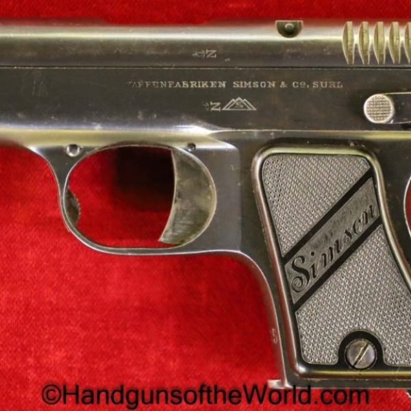 Simson, 1927, 6.35mm, Model, 6.35, .25, 25, acp, auto, VP, Vest Pocket, German, Germany, Handgun, Pistol, C&R, Collectible, Hand gun, Vintage, Old