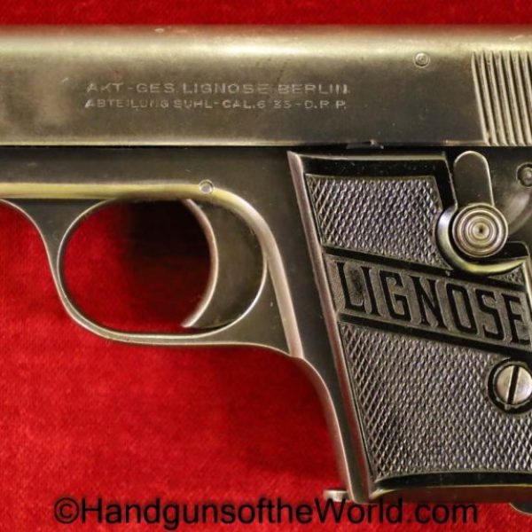 Lignose, Model 2, 6.35mm, Model, 2, II, German, Germany, Handgun, Pistol, C&R, Collectible, VP, Vest Pocket, 6.35, 25, .25, acp, auto, Hand gun