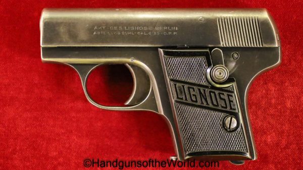 Lignose, Model 2, 6.35mm, Model, 2, II, German, Germany, Handgun, Pistol, C&R, Collectible, VP, Vest Pocket, 6.35, 25, .25, acp, auto, Hand gun