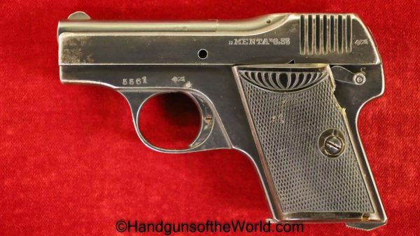 Menz, Menta, 6.35mm, Vest Pocket, VP, German, Germany, Handgun, Pistol, C&R, Collectible, 6.35, 25, .25, acp, auto, Hand gun, August, Suhl